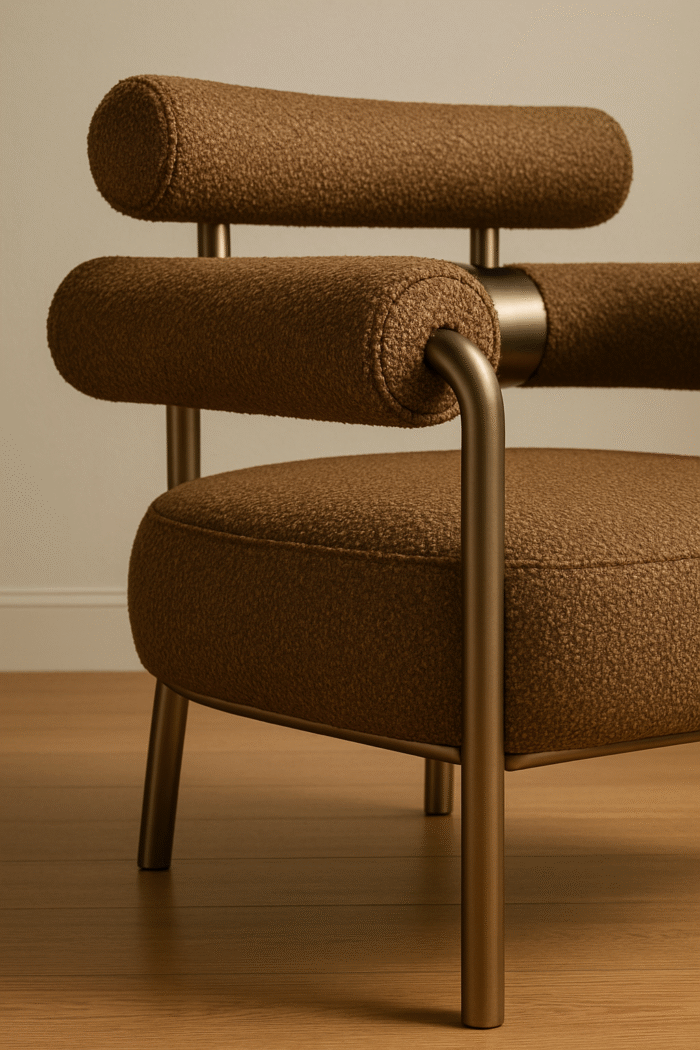 Bellbottom Armchair Brown - Image 2