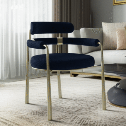 Bellbottom Dining Chair Blue