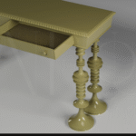 Kate Console With Drawer Green - Image 2