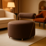 Zentangle Pouf Brown